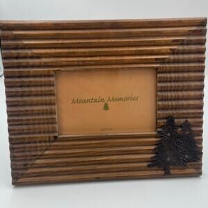 Wood Log Tree Picture Frame Photo Woods Cabin Nature Rustic 4" x 6" 3.5" x 5.5"